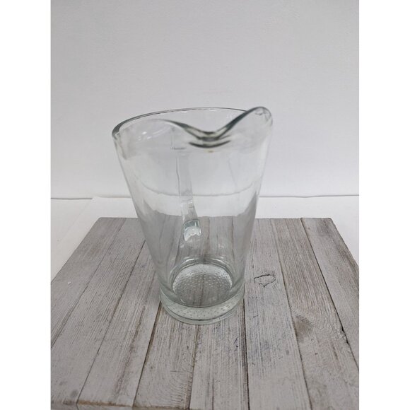 LIBBEY Clear Glass Pitcher Easy Pour Flared Lip 9" - Picture 3 of 6